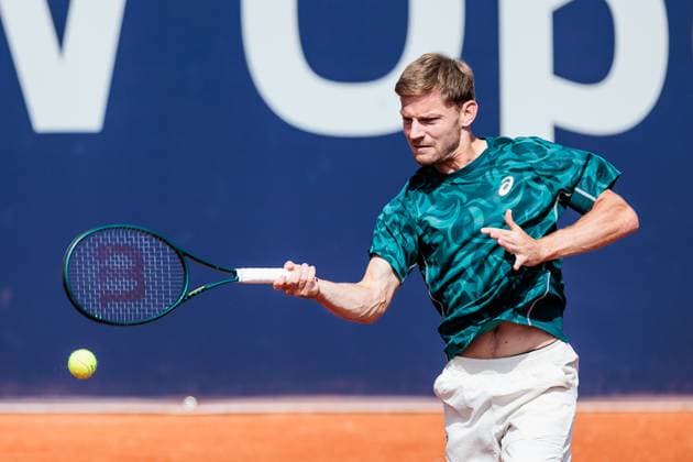 BMW Open München ATP, Tennis Herren 500; 14.04.2025 David Goffin (Belgien) im Match gegen Billy Harris (Grossbritannien) BMW Open by Bitpanda München ATP 500: Tag 3, München, MTTC Iphitos am 14.04.2025 Copyright: xBEAUTIFULxSPORTS Wunderlx