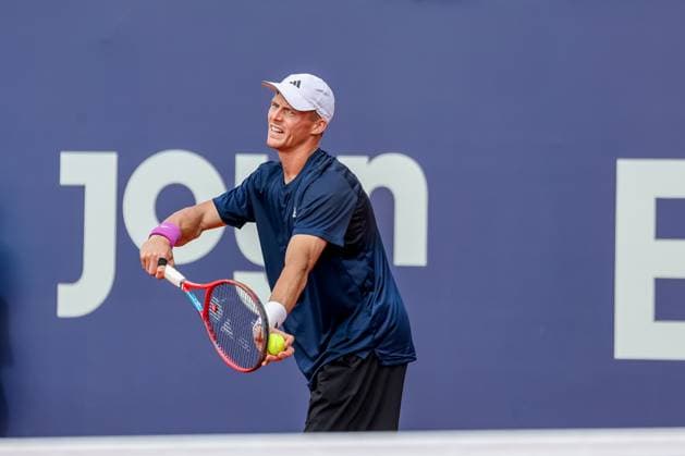Billy Harris Great Britain , GER, BMW Open by Bitpanda, Billy Harris Great Britain vs David Goffin Belgium , Tennis, ATP 500, Men, 14 04 2025, GER, BMW Open by Bitpanda, Billy Harris Great Britain vs David Goffin Belgium , Tennis, ATP 500, Men, 14 04 2025 Munich Copyright: xEibner-Pressefoto JennixMaulx EP_JML