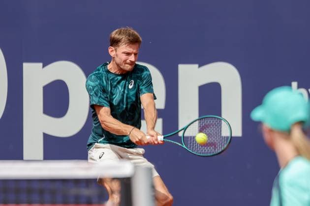 David Goffin Belgium , GER, BMW Open by Bitpanda, Billy Harris Great Britain vs David Goffin Belgium , Tennis, ATP 500, Men, 14 04 2025, GER, BMW Open by Bitpanda, Billy Harris Great Britain vs David Goffin Belgium , Tennis, ATP 500, Men, 14 04 2025 Munich Copyright: xEibner-Pressefoto JennixMaulx EP_JML