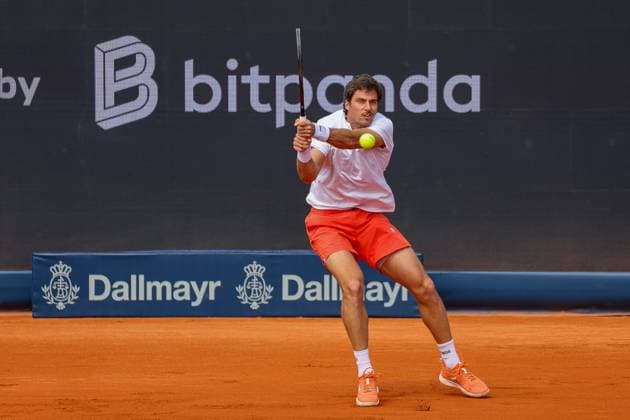 Borna Gojo Croatia , GER, BMW Open by Bitpanda, Borna Gojo Croatia vs Ben Shelton USA , Tennis, ATP 500, Men, 14 04 2025, GER, BMW Open by Bitpanda, Borna Gojo Croatia vs Ben Shelton USA , Tennis, ATP 500, Men, 14 04 2025 Munich Copyright: xEibner-Pressefoto JennixMaulx EP_JML