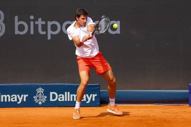Borna Gojo Croatia , GER, BMW Open by Bitpanda, Borna Gojo Croatia vs Ben Shelton USA , Tennis, ATP 500, Men, 14 04 2025, GER, BMW Open by Bitpanda, Borna Gojo Croatia vs Ben Shelton USA , Tennis, ATP 500, Men, 14 04 2025 Munich Copyright: xEibner-Pressefoto JennixMaulx EP_JML