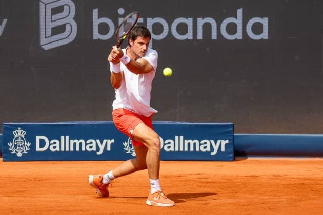 Borna Gojo Croatia , GER, BMW Open by Bitpanda, Borna Gojo Croatia vs Ben Shelton USA , Tennis, ATP 500, Men, 14 04 2025, GER, BMW Open by Bitpanda, Borna Gojo Croatia vs Ben Shelton USA , Tennis, ATP 500, Men, 14 04 2025 Munich Copyright: xEibner-Pressefoto JennixMaulx EP_JML