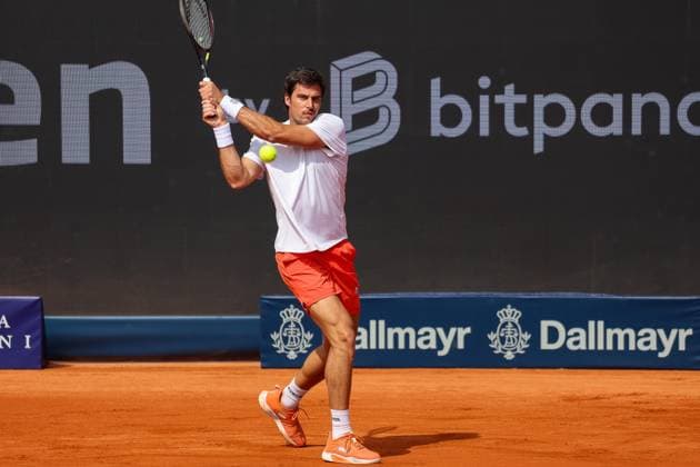 Borna Gojo Croatia , GER, BMW Open by Bitpanda, Borna Gojo Croatia vs Ben Shelton USA , Tennis, ATP 500, Men, 14 04 2025, GER, BMW Open by Bitpanda, Borna Gojo Croatia vs Ben Shelton USA , Tennis, ATP 500, Men, 14 04 2025 Munich Copyright: xEibner-Pressefoto JennixMaulx EP_JML