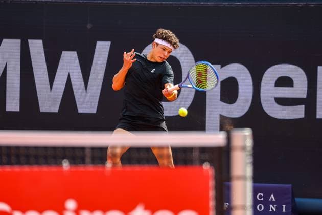 Ben Shelton USA , GER, BMW Open by Bitpanda, Borna Gojo Croatia vs Ben Shelton USA , Tennis, ATP 500, Men, 14 04 2025, GER, BMW Open by Bitpanda, Borna Gojo Croatia vs Ben Shelton USA , Tennis, ATP 500, Men, 14 04 2025 Munich Copyright: xEibner-Pressefoto JennixMaulx EP_JML