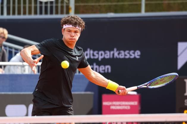 Ben Shelton USA , GER, BMW Open by Bitpanda, Borna Gojo Croatia vs Ben Shelton USA , Tennis, ATP 500, Men, 14 04 2025, GER, BMW Open by Bitpanda, Borna Gojo Croatia vs Ben Shelton USA , Tennis, ATP 500, Men, 14 04 2025 Munich Copyright: xEibner-Pressefoto JennixMaulx EP_JML