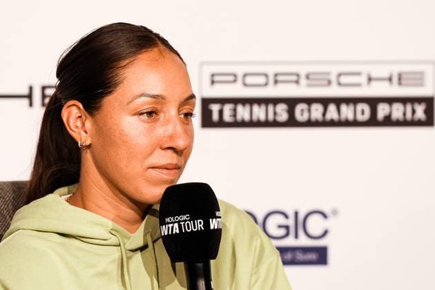 Jessica Pegula USA interview GER, Porsche Tennis Grand Prix GP Stuttgart 2025, WTA500, 14 04 2025 GER, Porsche Tennis Grand Prix GP Stuttgart 2025, WTA500, 14 04 2025 Stuttgart Copyright: xEibner-Pressefoto RogerxBuerkex EP