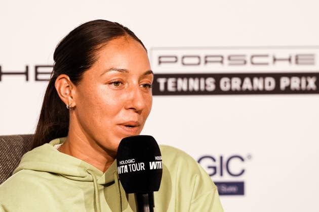Jessica Pegula USA interview GER, Porsche Tennis Grand Prix GP Stuttgart 2025, WTA500, 14 04 2025 GER, Porsche Tennis Grand Prix GP Stuttgart 2025, WTA500, 14 04 2025 Stuttgart Copyright: xEibner-Pressefoto RogerxBuerkex EP