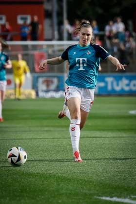 Womens Soccer Bundesliga Bayer 04 Leverkusen 1 FC Köln, 14 04 2025 Alena Bienz 1 FC Köln, 11 Bayer 04 Leverkusen 1 FC Köln on matchday 19 of the Google Pixel Womens Bundesliga on 14 04 2025 at the Ulrich Haberland Stadium in Leverkusen North Rhine-Westphalia DFL REGULATIONS PROHIBIT ANY USE OF PHOTOGRAPHS AS IMAGE SEQUENCES AND OR QUASI VIDEO Copyright: xBEAUTIFULxSPORTS AxelxKohringx
