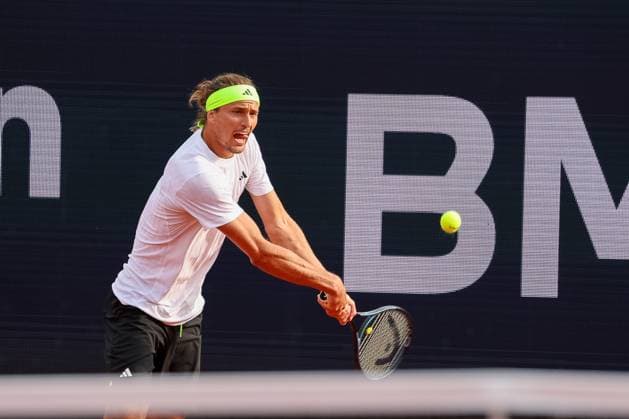 Alexander Zverev Germany , GER, BMW Open by Bitpanda, Alexander Zverev Germany vs Alexandre Muller FRA , Tennis, ATP 500, Men, 14 04 2025, GER, BMW Open by Bitpanda, Alexander Zverev Germany vs Alexandre Muller FRA , Tennis, ATP 500, Men, 14 04 2025 Munich Copyright: xEibner-Pressefoto JennixMaulx EP_JML