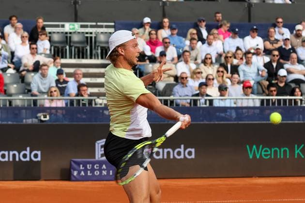 Alexandre Muller FRA , GER, BMW Open by Bitpanda, Alexander Zverev Germany vs Alexandre Muller FRA , Tennis, ATP 500, Men, 14 04 2025, GER, BMW Open by Bitpanda, Alexander Zverev Germany vs Alexandre Muller FRA , Tennis, ATP 500, Men, 14 04 2025 Munich Copyright: xEibner-Pressefoto JennixMaulx EP_JML