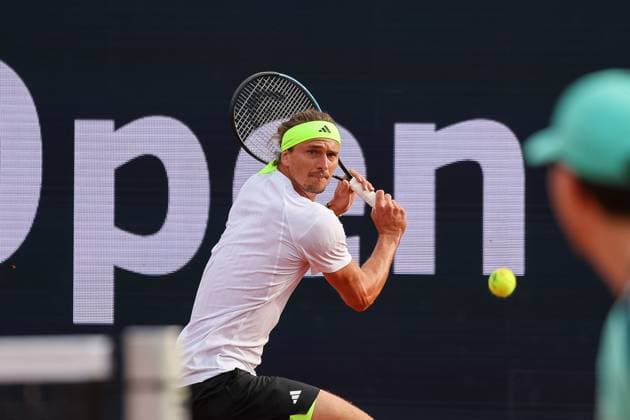 Alexander Zverev Germany , GER, BMW Open by Bitpanda, Alexander Zverev Germany vs Alexandre Muller FRA , Tennis, ATP 500, Men, 14 04 2025, GER, BMW Open by Bitpanda, Alexander Zverev Germany vs Alexandre Muller FRA , Tennis, ATP 500, Men, 14 04 2025 Munich Copyright: xEibner-Pressefoto JennixMaulx EP_JML