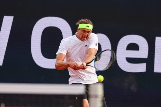 Alexander Zverev Germany , GER, BMW Open by Bitpanda, Alexander Zverev Germany vs Alexandre Muller FRA , Tennis, ATP 500, Men, 14 04 2025, GER, BMW Open by Bitpanda, Alexander Zverev Germany vs Alexandre Muller FRA , Tennis, ATP 500, Men, 14 04 2025 Munich Copyright: xEibner-Pressefoto JennixMaulx EP_JML