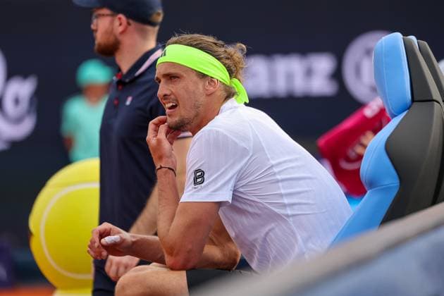 Alexander Zverev Germany, GER, BMW Open by Bitpanda, Alexander Zverev Germany vs Alexandre Muller FRA , Tennis, ATP 500, Men, 14 04 2025, GER, BMW Open by Bitpanda, Alexander Zverev Germany vs Alexandre Muller FRA , Tennis, ATP 500, Men, 14 04 2025 Munich Copyright: xEibner-Pressefoto JennixMaulx EP_JML