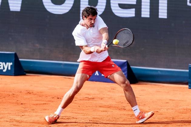 BMW Open Munich ATP 500 14 04 2025 Borna Gojo Croatia in match against Ben Shelton USA BMW Open by Bitpanda Munich ATP 500 Day 3, Munich, MTTC Iphitos on 14 04 2025 Copyright: xBEAUTIFULxSPORTS Wunderlx