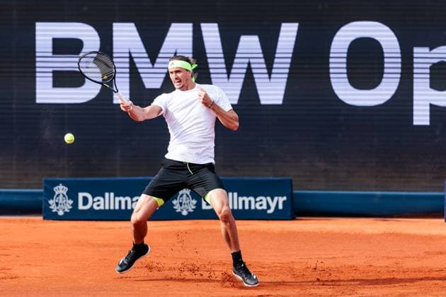 BMW Open Munich ATP 500 14 04 2025 Alexander Zverev Germany in match against Alexandre Muller France BMW Open by Bitpanda Munich ATP 500 Day 3, Munich, MTTC Iphitos on 14 04 2025 Copyright: xBEAUTIFULxSPORTS Wunderlx