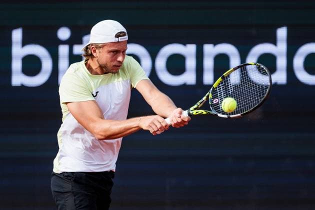 BMW Open Munich ATP 500 14 04 2025 Alexandre Muller France in match against Alexander Zverev Germany BMW Open by Bitpanda Munich ATP 500 Day 3, Munich, MTTC Iphitos on 14 04 2025 Copyright: xBEAUTIFULxSPORTS Wunderlx