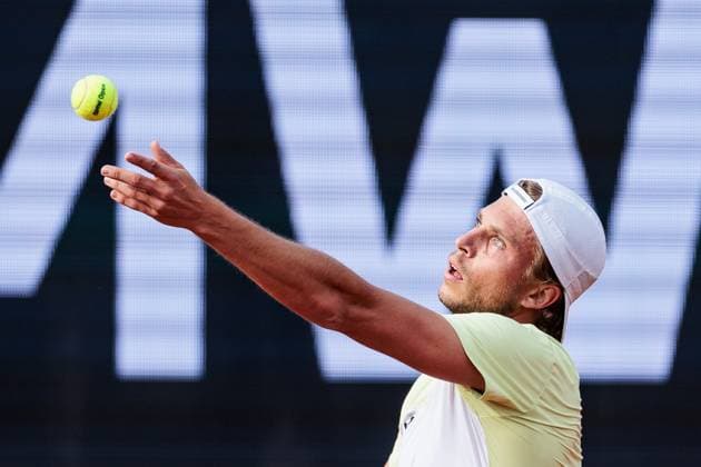 BMW Open Munich ATP 500 14 04 2025 Alexandre Muller France in match against Alexander Zverev Germany BMW Open by Bitpanda Munich ATP 500 Day 3, Munich, MTTC Iphitos on 14 04 2025 Copyright: xBEAUTIFULxSPORTS Wunderlx