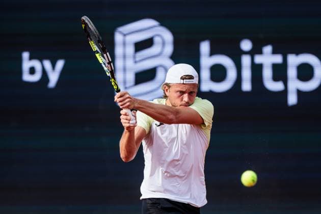 BMW Open Munich ATP 500 14 04 2025 Alexandre Muller France in match against Alexander Zverev Germany BMW Open by Bitpanda Munich ATP 500 Day 3, Munich, MTTC Iphitos on 14 04 2025 Copyright: xBEAUTIFULxSPORTS Wunderlx