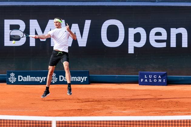 BMW Open Munich ATP 500 14 04 2025 Alexander Zverev Germany in match against Alexandre Muller France BMW Open by Bitpanda Munich ATP 500 Day 3, Munich, MTTC Iphitos on 14 04 2025 Copyright: xBEAUTIFULxSPORTS Wunderlx