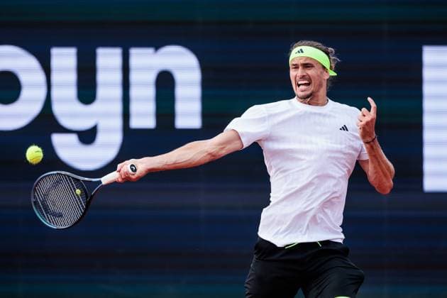 BMW Open Munich ATP 500 14 04 2025 Alexander Zverev Germany in match against Alexandre Muller France BMW Open by Bitpanda Munich ATP 500 Day 3, Munich, MTTC Iphitos on 14 04 2025 Copyright: xBEAUTIFULxSPORTS Wunderlx
