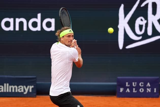 Alexander Zverev Germany , GER, BMW Open by Bitpanda, Alexander Zverev Germany vs Alexandre Muller FRA , Tennis, ATP 500, Men, 14 04 2025, GER, BMW Open by Bitpanda, Alexander Zverev Germany vs Alexandre Muller FRA , Tennis, ATP 500, Men, 14 04 2025 Munich Copyright: xEibner-Pressefoto JennixMaulx EP_JML