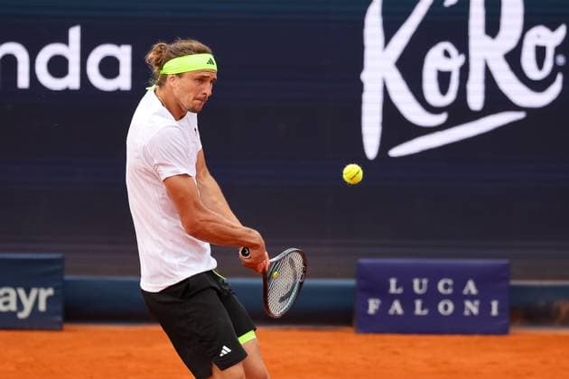 Alexander Zverev Germany , GER, BMW Open by Bitpanda, Alexander Zverev Germany vs Alexandre Muller FRA , Tennis, ATP 500, Men, 14 04 2025, GER, BMW Open by Bitpanda, Alexander Zverev Germany vs Alexandre Muller FRA , Tennis, ATP 500, Men, 14 04 2025 Munich Copyright: xEibner-Pressefoto JennixMaulx EP_JML