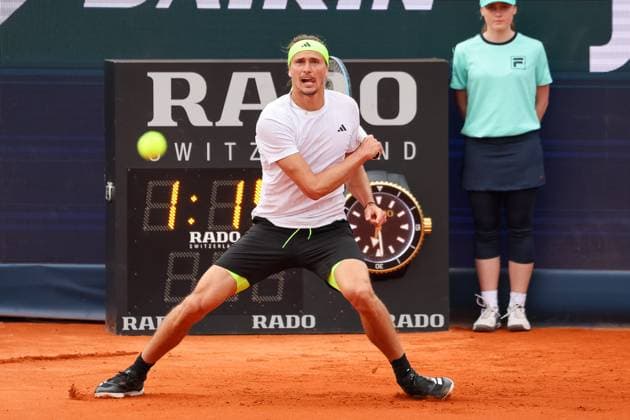 Alexander Zverev Germany , GER, BMW Open by Bitpanda, Alexander Zverev Germany vs Alexandre Muller FRA , Tennis, ATP 500, Men, 14 04 2025, GER, BMW Open by Bitpanda, Alexander Zverev Germany vs Alexandre Muller FRA , Tennis, ATP 500, Men, 14 04 2025 Munich Copyright: xEibner-Pressefoto JennixMaulx EP_JML