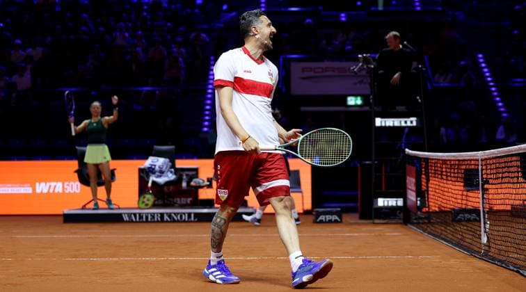 Stuttgart , Porsche Tennis Grand Prix , Doubles Mixed Showevent,, Zdravko Kuzmanovic