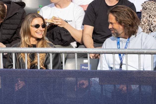 Alexander Zverev girlfriend Sophia Thomalla at the Tribuene Tennis BMW Open 2025 ATP 500 MTTC Iphitos Munich Germany April 14, 2025 Copyright: xJuergenxHasenkopfx