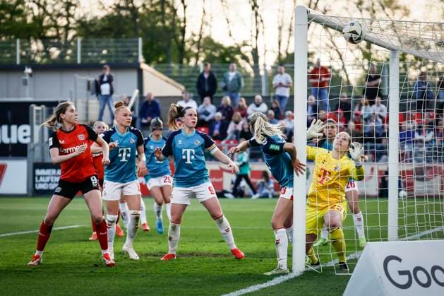 Womens Soccer Bundesliga Bayer 04 Leverkusen 1 FC Köln, 14 04 2025 The goal for the 1 1 equalizer by Cornelia Kramer Bayer 04 Leverkusen, 7 , not in the picture Goalkeeper Aurora Mikalsen 1 FC Köln, 23 comes too late Bayer 04 Leverkusen 1 FC Köln on matchday 19 of the Google Pixel Womens Bundesliga on 14 04 2025 at Ulrich Haberland Stadium in Leverkusen North Rhine-Westphalia DFL REGULATIONS PROHIBIT ANY USE OF PHOTOGRAPHS AS IMAGE SEQUENCES AND OR QUASI VIDEO Copyright: xBEAUTIFULxSPORTS AxelxKohringx