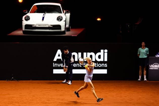 in the picture Anastasia Potapova Anastasia Potapova vs Clara Tauson DEN GER, Porsche Tennis Grand Prix GP Stuttgart 2025, WTA500, 14 04 2025 GER, Porsche Tennis Grand Prix GP Stuttgart 2025, WTA500, 14 04 2025 Stuttgart Copyright: xEibner-Pressefoto RogerxBuerkex EP
