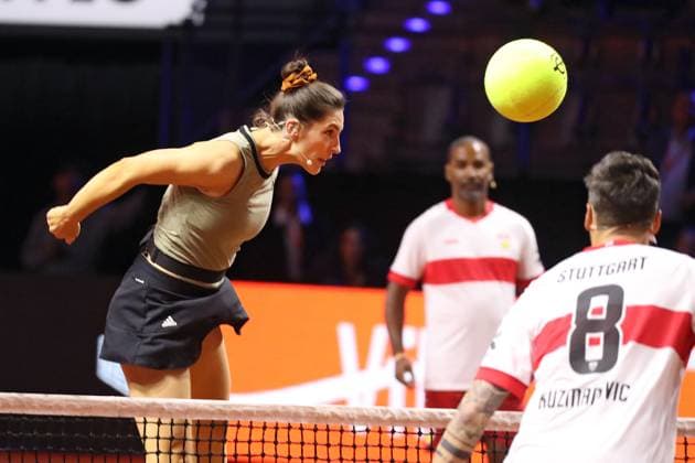 14 04 25 Porsche Tennis Grand Prix Germany, Stuttgart, 14 04 2025, Tennis, Porsche Tennis Grand Prix 2025 Stuttgart Andrea Petkovic