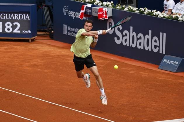 Pedro Martinez (ESP), APRIL14, 2025 - Tennis : Pedro Martinez during singles 1st round match against Brandon Nakashima on the Barcelona Open Banc Sabadell tennis tournament at the Real Club de Tenis de Barcelona in Barcelona, Spain. Noxthirdxpartyxsales  (287716504)
