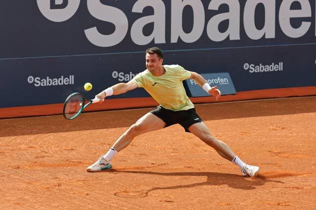 Pedro Martinez (ESP), APRIL14, 2025 - Tennis : Pedro Martinez during singles 1st round match against Brandon Nakashima on the Barcelona Open Banc Sabadell tennis tournament at the Real Club de Tenis de Barcelona in Barcelona, Spain. Noxthirdxpartyxsales  (287716527)