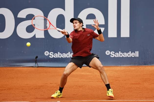 Matteo Arnaldi (ITA), APRIL14, 2025 - Tennis : Matteo Arnardi during singles 1st round match against Sebastian Korda on the Barcelona Open Banc Sabadell tennis tournament at the Real Club de Tenis de Barcelona in Barcelona, Spain. Noxthirdxpartyxsales  (287717617)