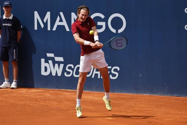 Sebastian Korda (USA), APRIL14, 2025 - Tennis : Sebastian Korda during singles 1st round match against Matteo Arnardi on the Barcelona Open Banc Sabadell tennis tournament at the Real Club de Tenis de Barcelona in Barcelona, Spain. Noxthirdxpartyxsales  (287717883)