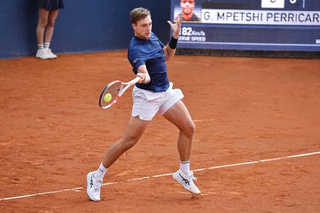 Hamad Medjedovic (SRB), APRIL14, 2025 - Tennis : Medjedovic during singles 1st round match against Giovanni Mpetshi Perricard on the Barcelona Open Banc Sabadell tennis tournament at the Real Club de Tenis de Barcelona in Barcelona, Spain. Noxthirdxpartyxsales  (287718730)