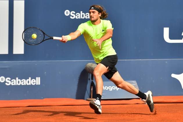Stefanos Tsitsipas during of the Barcelona Open Banc Sabadell at Real Club De Tenis Barcelona, Spain  Copyright: xAndreaxRosito IPAxSportx xipa-agency.netx xx IPA_56525410 IPA_Agency_IPA56525410