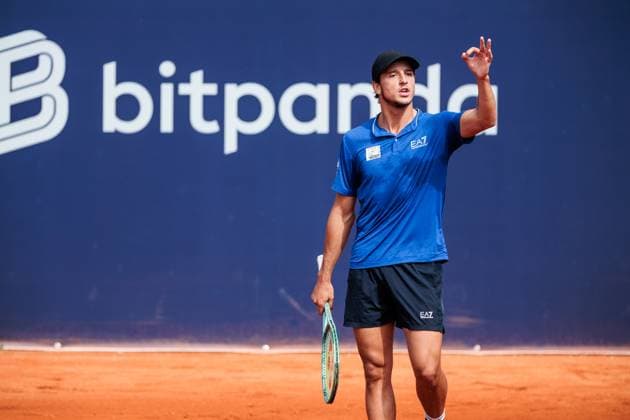 BMW Open Munich ATP 500 15 04 2025 Luciano Darderi Italy in match against Christopher OConnell Australia BMW Open by Bitpanda Munich ATP 500 Day 4, Munich, MTTC Iphitos on 15 04 2025 Copyright: xBEAUTIFULxSPORTS Wunderlx