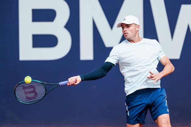 BMW Open Munich ATP 500 15 04 2025 Christopher OConnell Australia in match against Luciano Darderi Italy BMW Open by Bitpanda Munich ATP 500 Day 4, Munich, MTTC Iphitos on 15 04 2025 Copyright: xBEAUTIFULxSPORTS Wunderlx