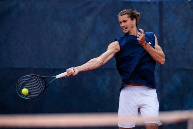 BMW Open Munich ATP 500 15 04 2025 Alexander Zverev Germany Training, trains BMW Open by Bitpanda Munich ATP 500 Day 4, Munich, MTTC Iphitos on 15 04 2025 Copyright: xBEAUTIFULxSPORTS Wunderlx