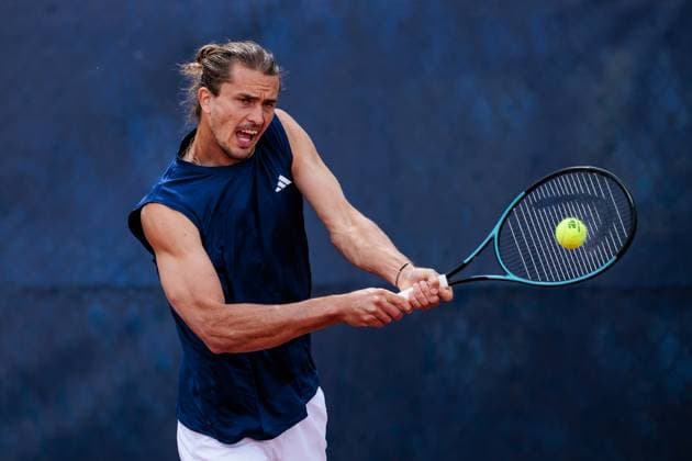 BMW Open Munich ATP 500 15 04 2025 Alexander Zverev Germany Training, trains BMW Open by Bitpanda Munich ATP 500 Day 4, Munich, MTTC Iphitos on 15 04 2025 Copyright: xBEAUTIFULxSPORTS Wunderlx