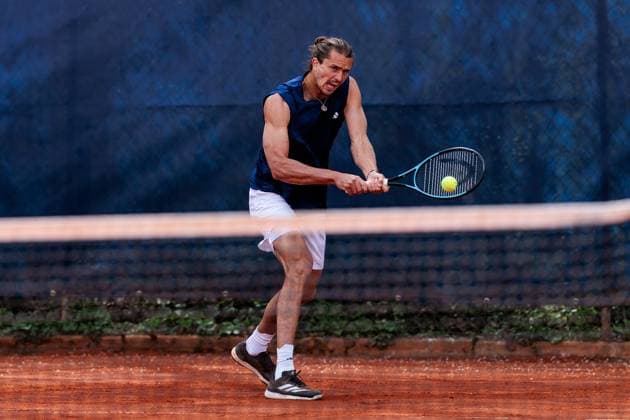 BMW Open Munich ATP 500 15 04 2025 Alexander Zverev Germany Training, trains BMW Open by Bitpanda Munich ATP 500 Day 4, Munich, MTTC Iphitos on 15 04 2025 Copyright: xBEAUTIFULxSPORTS Wunderlx