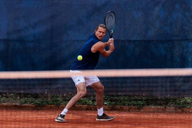 BMW Open Munich ATP 500 15 04 2025 Alexander Zverev Germany Training, trains BMW Open by Bitpanda Munich ATP 500 Day 4, Munich, MTTC Iphitos on 15 04 2025 Copyright: xBEAUTIFULxSPORTS Wunderlx