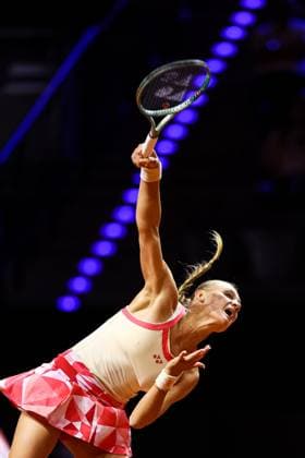 in the picture Dayana YASTREMSKA UKR Jelena OSTAPENKO LAT vs Dayana YASTREMSKA UKR GER, Porsche Tennis Grand Prix GP Stuttgart 2025, WTA500, 15 04 2025 GER, Porsche Tennis Grand Prix GP Stuttgart 2025, WTA500, 15 04 2025 Stuttgart Copyright: xEibner-Pressefoto RogerxBuerkex EP