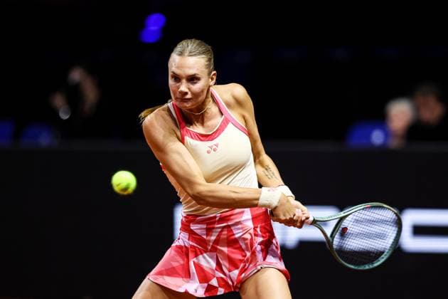 in the picture Dayana YASTREMSKA UKR Jelena OSTAPENKO LAT vs Dayana YASTREMSKA UKR GER, Porsche Tennis Grand Prix GP Stuttgart 2025, WTA500, 15 04 2025 GER, Porsche Tennis Grand Prix GP Stuttgart 2025, WTA500, 15 04 2025 Stuttgart Copyright: xEibner-Pressefoto RogerxBuerkex EP