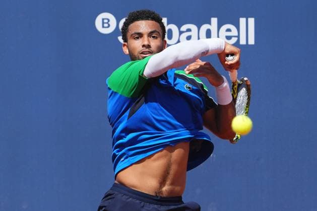 Tennis, Barcelona Open Banc Sabadell 2025, ATP, Tennis Herren 500. Round of 32 Barcelona, Spain, Barcelona Open Banc Sabadell 2025, ATP 500 match, Round of 32 between Pablo Carreno and Arthur Fils, Real Club de Tenis Barcelona, Barcelona, Spain, 15 abril 2025 Copyright: xBaguxBlancox xPressinphotox PS_240215_GODO_32_219