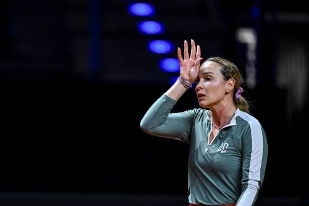 Donna Vekic Croatia gestures, gestures at the match between Donna Vekic Croatia vs Jana Fett Croatia during the Porsche Tennis Grand Prix Stuttgart 2025 Day 2 at Porsche Arena on April 15, 2025 in Stuttgart, Germany Photo by Harry Langer DeFodi Images Donna Vekic Croatia gestures at the match between Donna Vekic Croatia vs Jana Fett Croatia during the Porsche Tennis Grand Prix Stuttgart 2025 Day 2 at Porsche Arena on April 15, 2025 in Stuttgart, Germany Photo by Harry Langer DeFodi Images