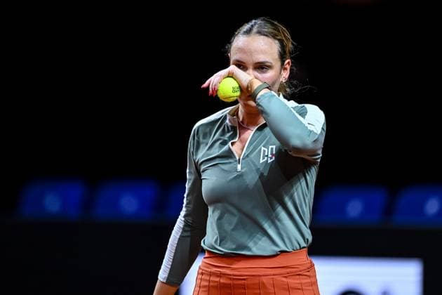 Donna Vekic Croatia gestures, gestures at the match between Donna Vekic Croatia vs Jana Fett Croatia during the Porsche Tennis Grand Prix Stuttgart 2025 Day 2 at Porsche Arena on April 15, 2025 in Stuttgart, Germany Photo by Harry Langer DeFodi Images Donna Vekic Croatia gestures at the match between Donna Vekic Croatia vs Jana Fett Croatia during the Porsche Tennis Grand Prix Stuttgart 2025 Day 2 at Porsche Arena on April 15, 2025 in Stuttgart, Germany Photo by Harry Langer DeFodi Images
