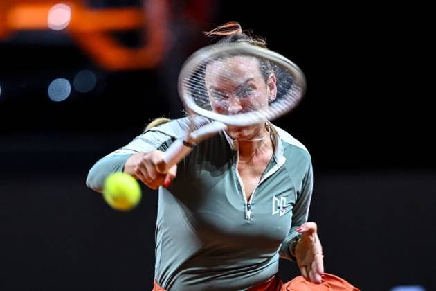 Donna Vekic Croatia in action, on the ball, single action during the match between Donna Vekic Croatia vs Jana Fett Croatia during the Porsche Tennis Grand Prix Stuttgart 2025 Day 2 at Porsche Arena on April 15, 2025 in Stuttgart, Germany Photo by Harry Langer DeFodi Images Donna Vekic Croatia controls the Ball at the match between Donna Vekic Croatia vs Jana Fett Croatia during the Porsche Tennis Grand Prix Stuttgart 2025 Day 2 at Porsche Arena on April 15, 2025 in Stuttgart, Germany Photo by Harry Langer DeFodi Images